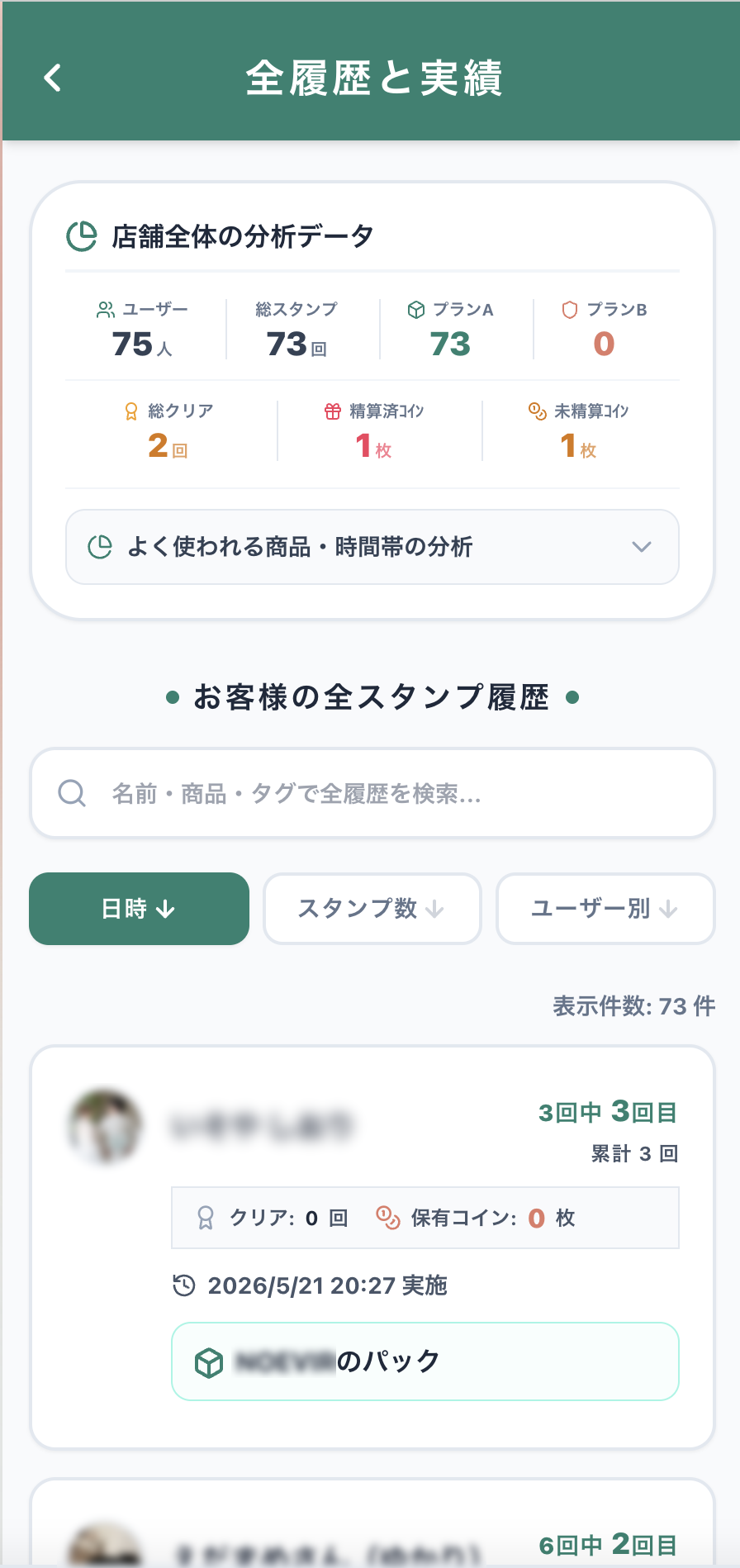 STAFF画面